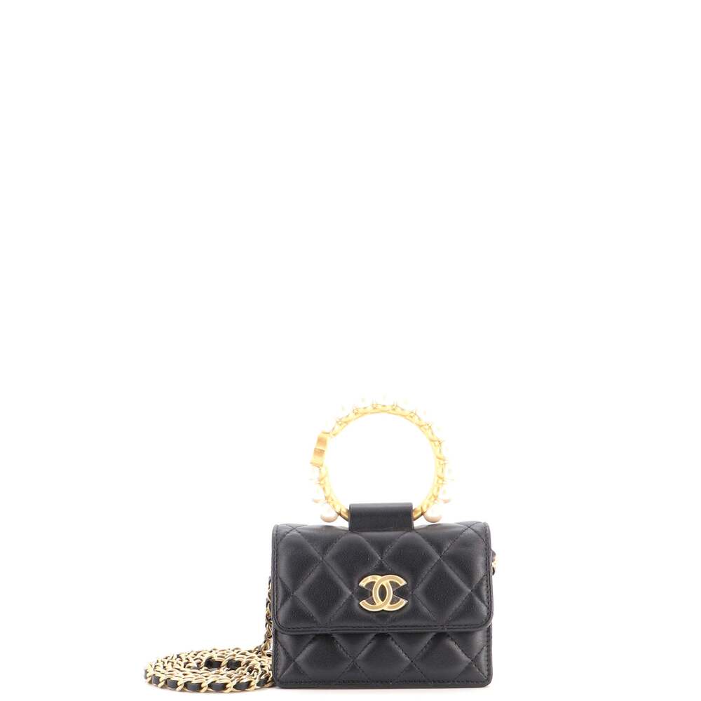 Chanel Pearl Crown Clutch With Chain #315102C36B